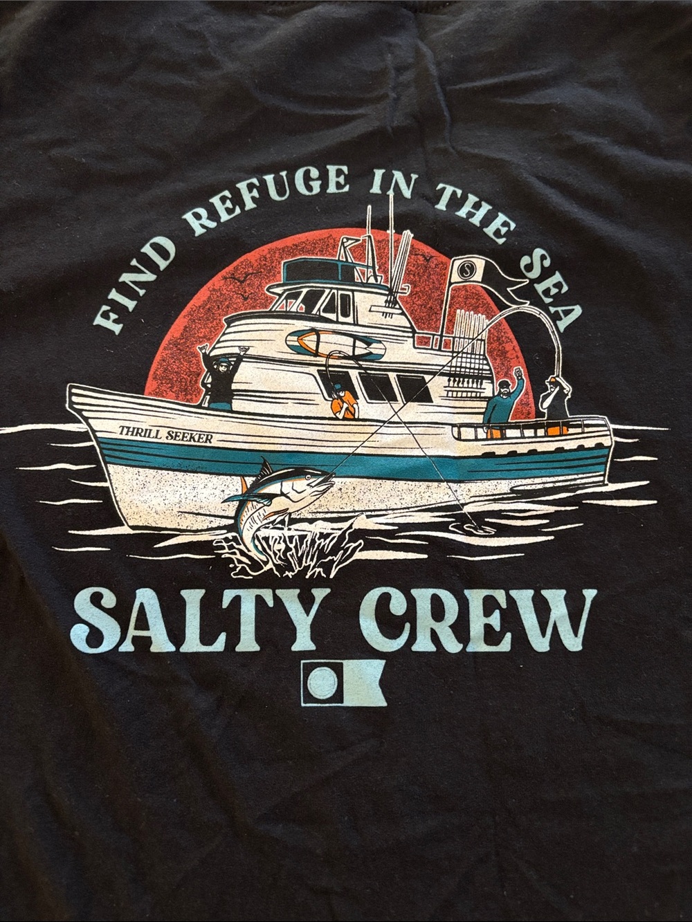 Salty Crew Boys Day Charter THRILL SEEKER Shirt - XL 🎣
